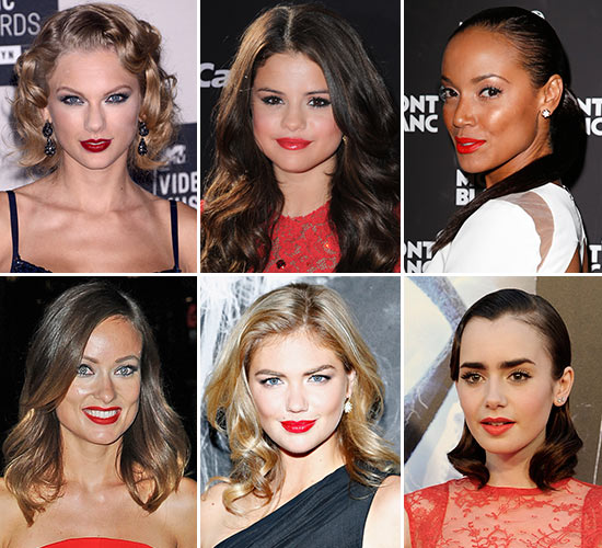 'Celebrities' con labios rojos