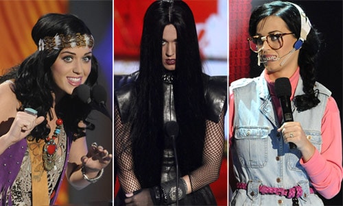 Katy Perry sorprendió sobre el escenario con cada uno de sus 'looks'