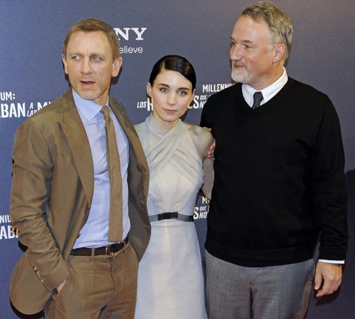 Daniel Craig, Rooney Mara y David Fincher