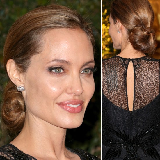 Angelina Jolie recibe el Oscar honorífico arropada por Brad Pitt y su hijo Maddox