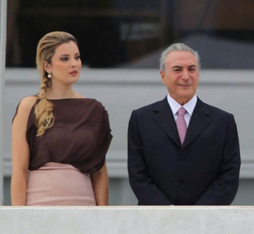 Marcela Tedeschi Temer, la joven esposa del nuevo vicepresidente de Brasil, 
