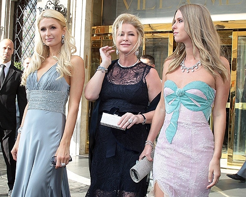 Paris, Kathy y Nicky Hilton en la boda de Petra Ecclestone