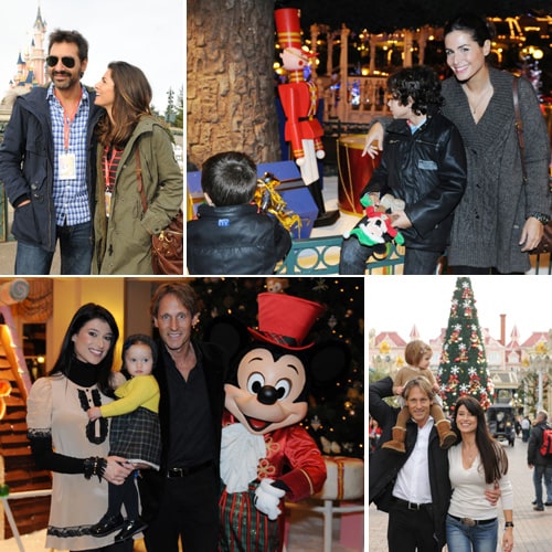 Nuria Roca y Sonia Ferrer con sus familias en Disneyland París