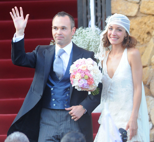 Andrés Iniesta y Anna Ortiz 