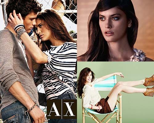 Alejandra Alonso, imagen de Armani Exchange, Mango y Blanco