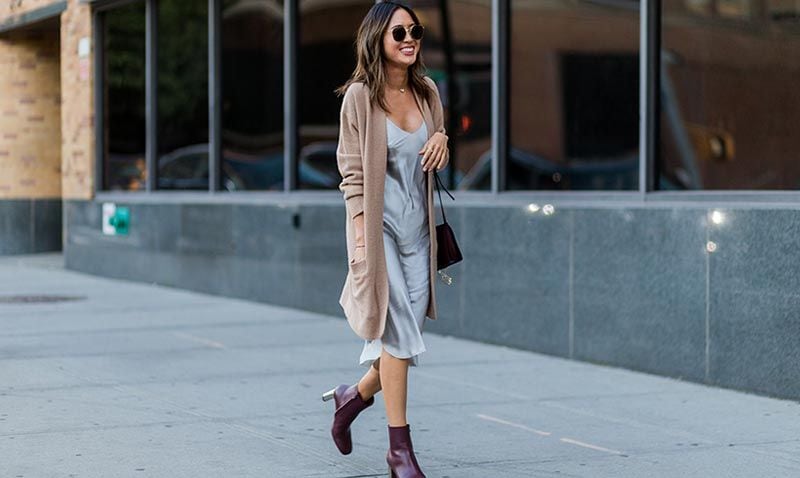 working girl': así se lleva el vestido lencero a la oficina - foto