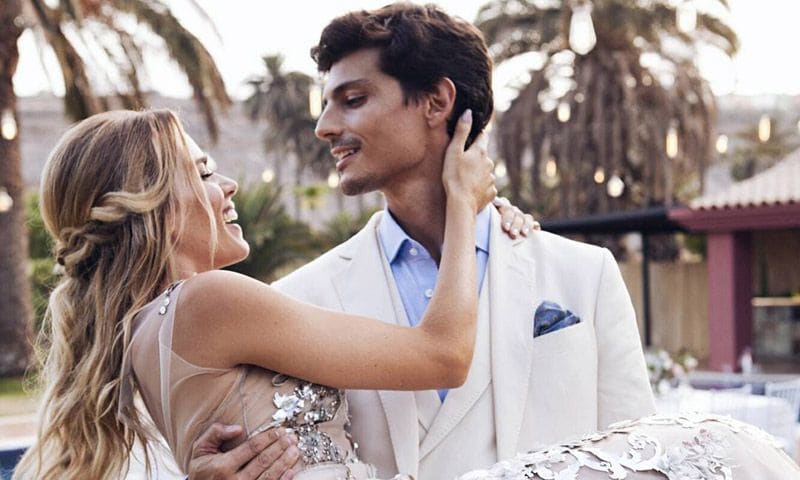 Una novia y tres vestidos: así fueron los cambios de 'look' de Mirian Pérez el día de su boda