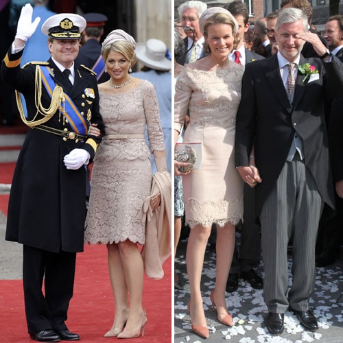 Matilde de Bélgica se inspira en el 'look' de Máxima de Holanda para asistir a la boda de su hermana, la condesa Helene d´Udekem d´Acoz con el barón Nicolás Janssen