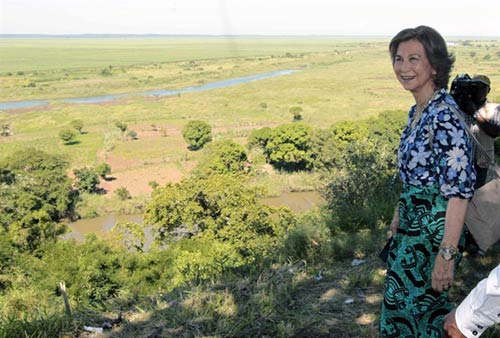 Reina Sofía en Mozambique