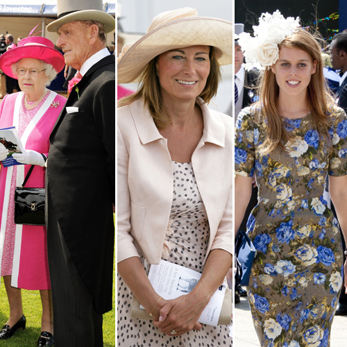 La reina Isabel y el duque de Edimburgo, Carole Middleton y la princesa Beatriz