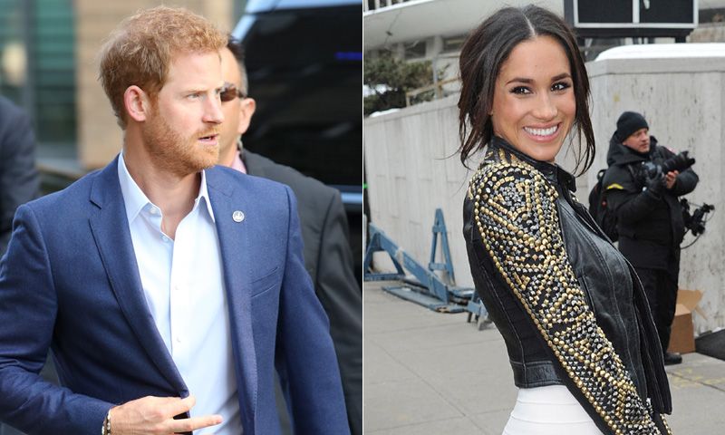 Harry de Inglaterra visita a Meghan Markle en el set de rodaje de 'Suits'