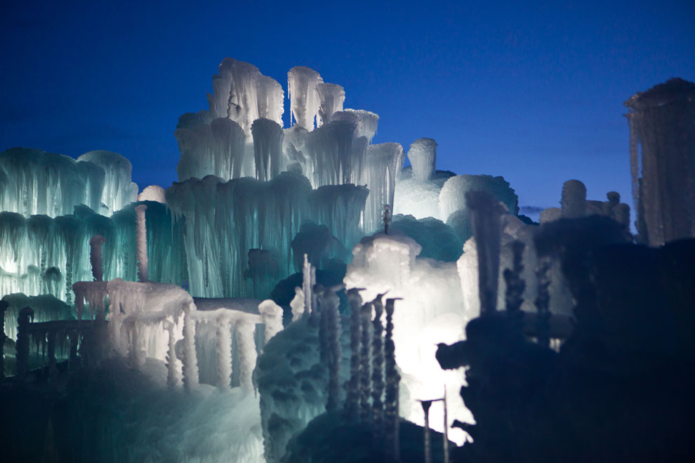 Asombrosos castillos esculpidos en hielo