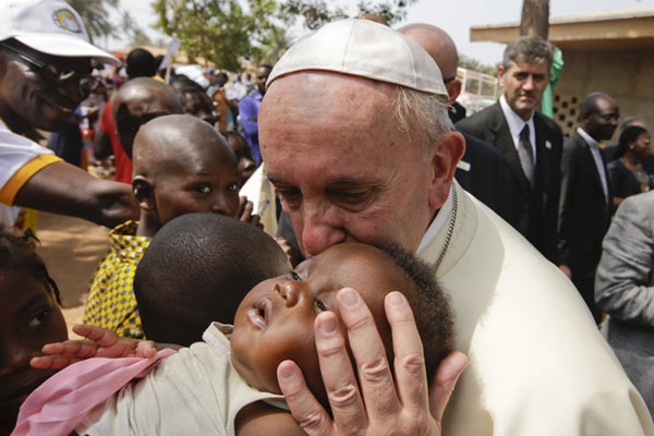 Papa Francisco en su viaje a Africa