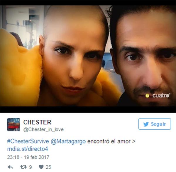 Marta García y su pareja