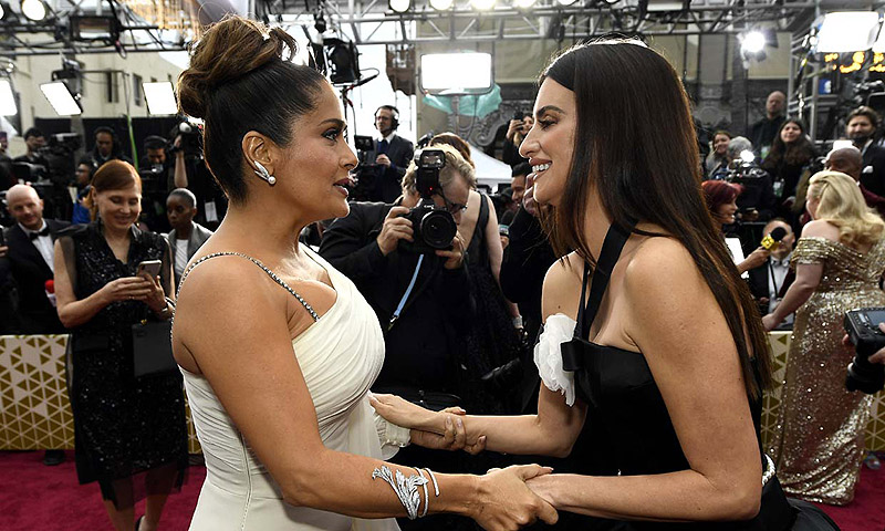 Penelope Cruz y Salma Hayek, reencuentro en los Oscars 2020