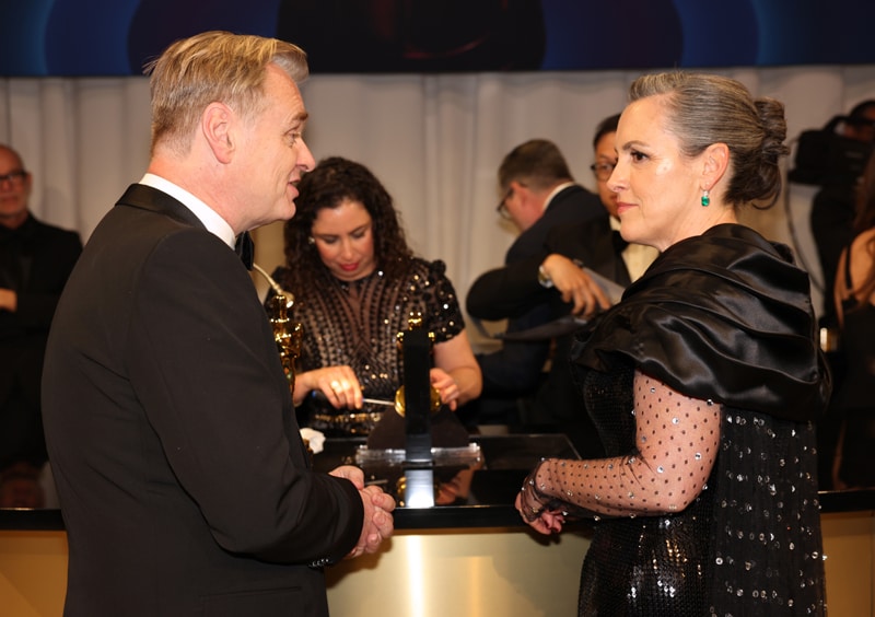 Christopher Nolan y su mujer, la productora del filme Emma Thomas