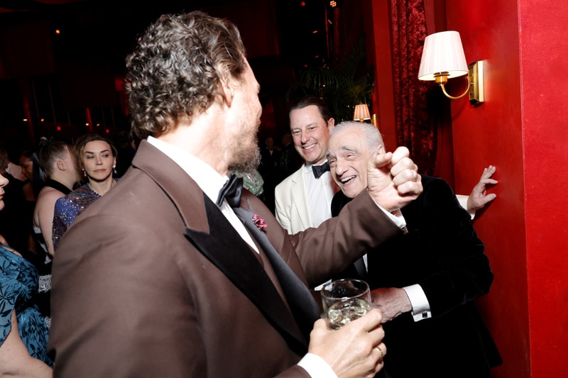 Martin Scorsese con el actor Matthew McConaughey