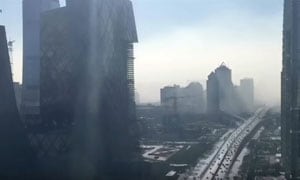 Así se llena de contaminación la ciudad de Pekín. ¡Impresionante!