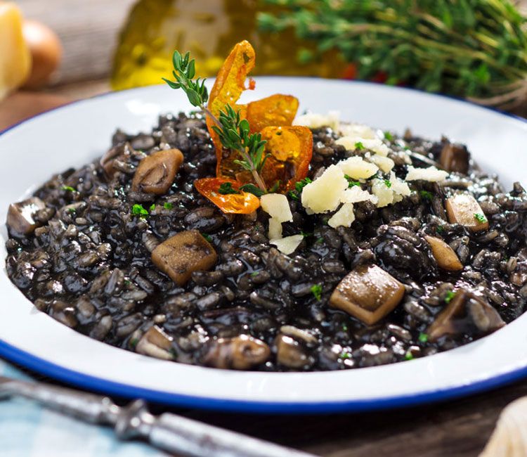 Arroz negro con calamares