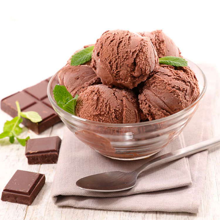 Helado de chocolate