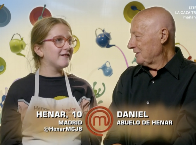 Henar y su abuelo Daniel 