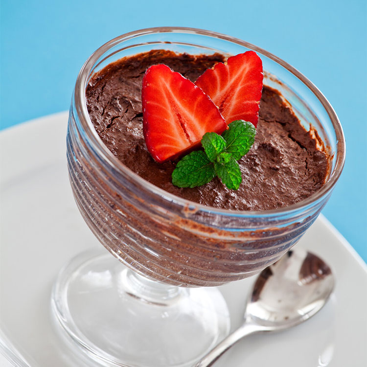 Copa de mousse de chocolate