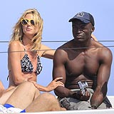 Heidi Klum, junto a su marido, Seal, y sus hijos, de vacaciones en las islas de  Ibiza y Formentera (España).