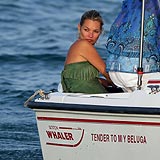 Kate Moss, de vacaciones en Saint Tropez.