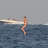 Kate Moss, de vacaciones en Saint-Tropez (Francia).