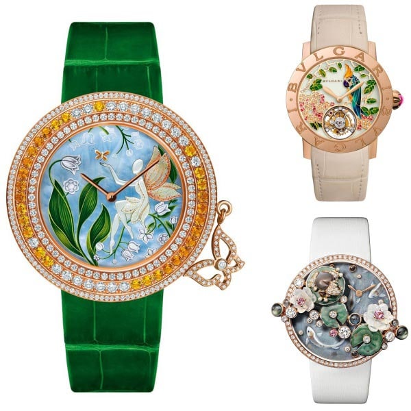 Relojes Van Cleef & Arpels, Bvlgari y Cartier