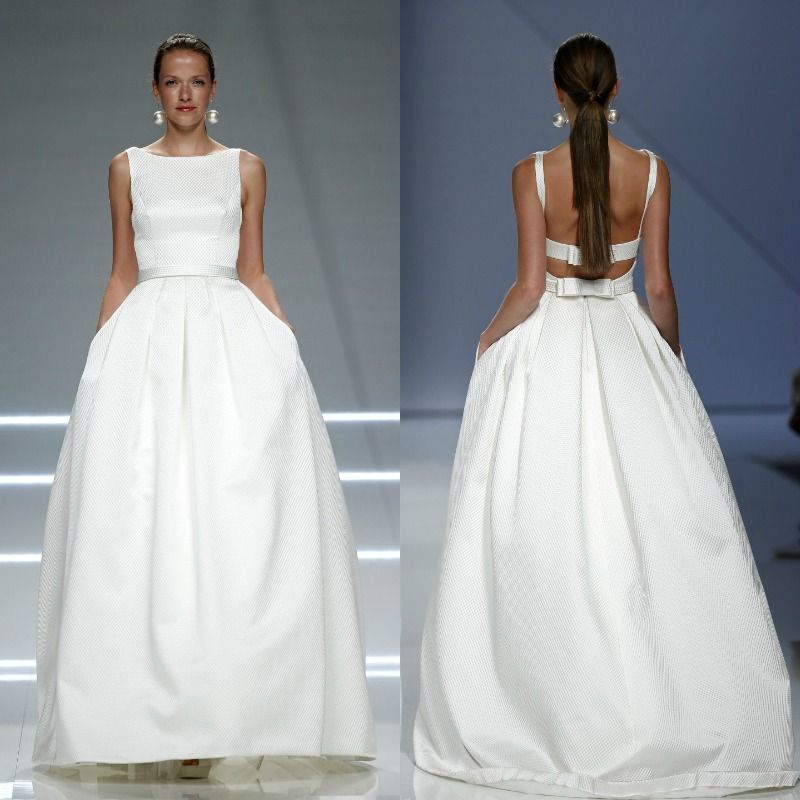 vestidos de novia de volantes vs. lazos, los nuevos 'must' de la