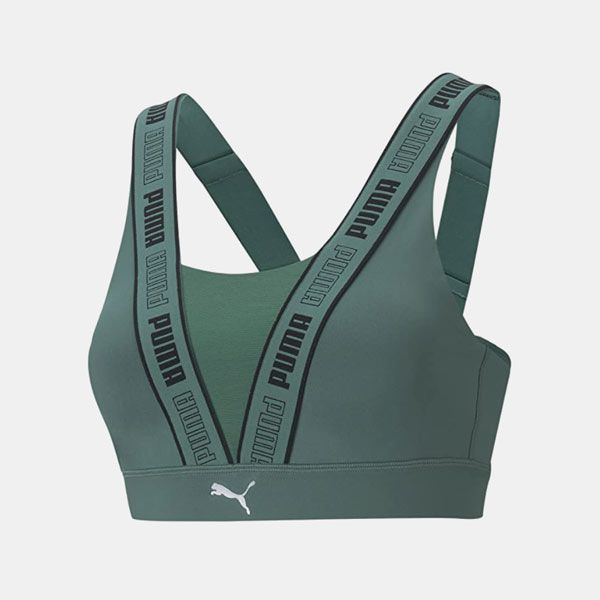 PUMA High Impact Fast Bra Sujetador Deportivo verde