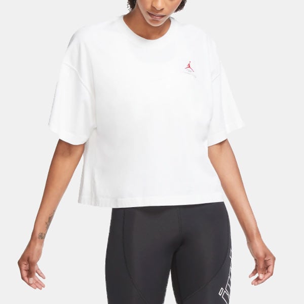 Camiseta blanca de manga corta Jordan Essentials de Nike
