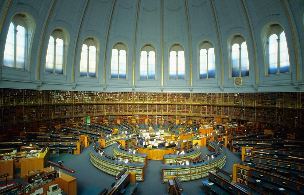 Resultado de imagen de La Sala de Lectura del Museo Británico