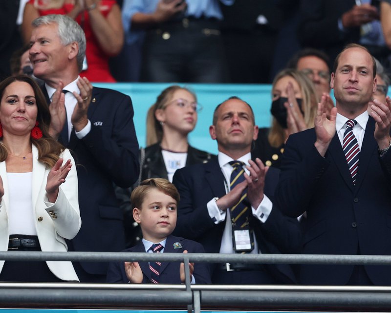 Príncipe Guillermo, príncipe George y Kate Middleton