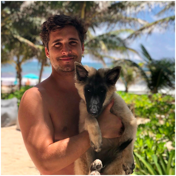 Diego Boneta y las fotos en que presume su gran amor por los perros