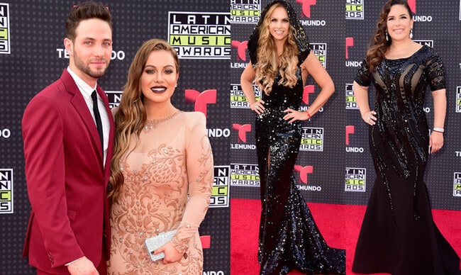 Glamour en la primera alfombra roja de los 'Latin American Music Awards'