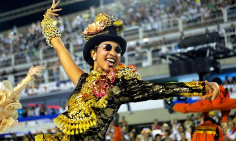 Carnaval dancer in Brazil, Rio