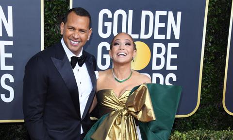 Alex Rodriguez, Jennifer Lopez Golden Globes