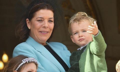 Princess Caroline hit the slopes with her grandchildren in Austria