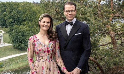 Crown Princess Victoria looks like a storybook Princess in new anniversary portrait