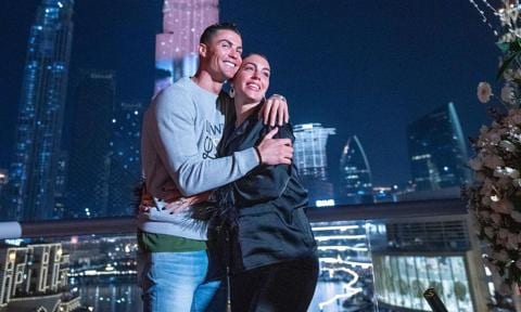 Cristiano Ronaldo lit up the world’s tallest building for Georgina Rodriguez