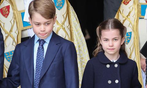Prince George and Princess Charlotte attend memorial service for great-grandfather Prince Philip
