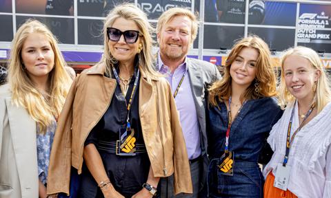 Queen Maxima and King Willem-Alexander attend Dutch Grand Prix with daughters and niece