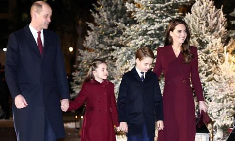 The Prince and Princess of Wales spotted Christmas tree shopping with kids