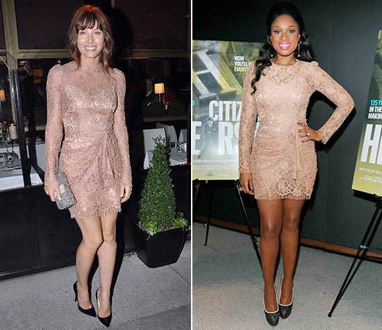 Jessica Biel y Jennifer Hudson, con el mismo vestido de Dolce & Gabbana