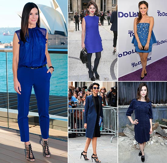 'Celebrities' con 'looks' en azul y negro
