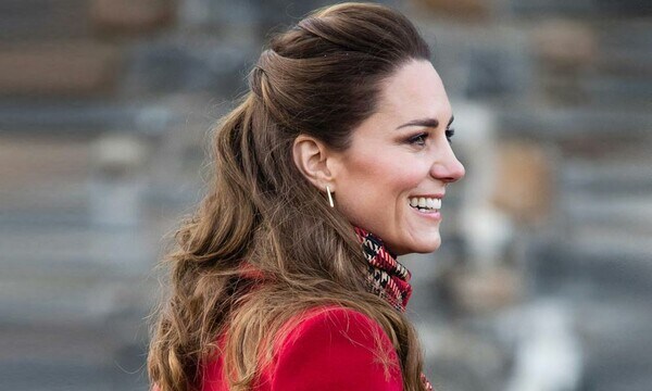 Kate Middleton con el pelo rizado