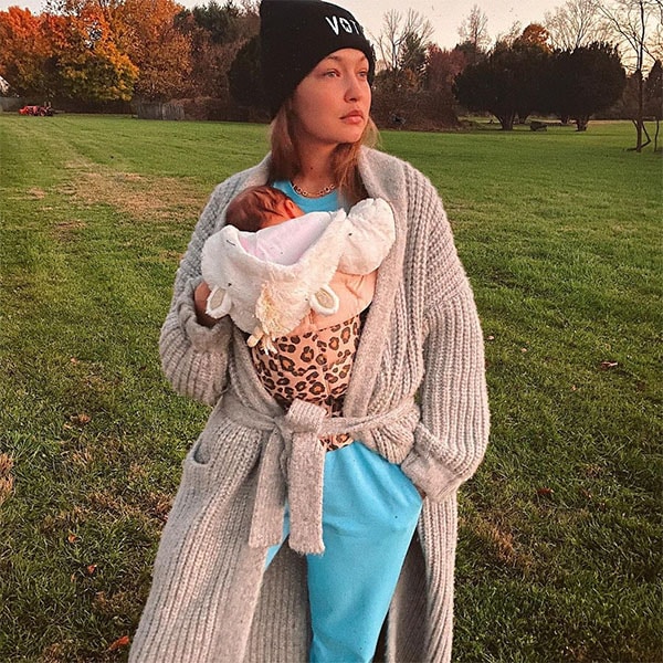 Gigi Hadid comparte la foto más inesperada de su embarazo ¡justo antes de dar a luz!