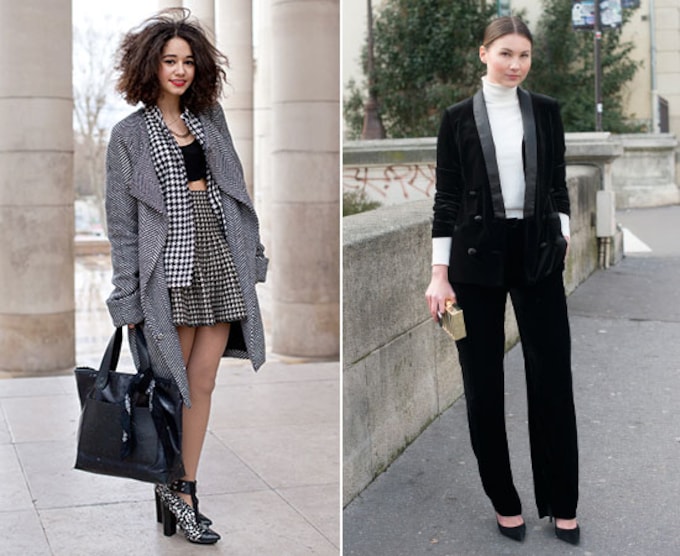 Looks de street style en la Fashion week de Paris